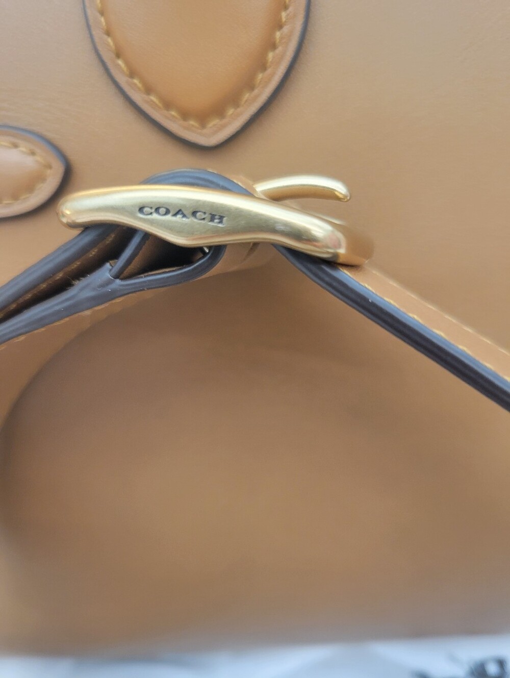 Coach Soft Empire 28 in Honey Brown - Picture 13 of 13